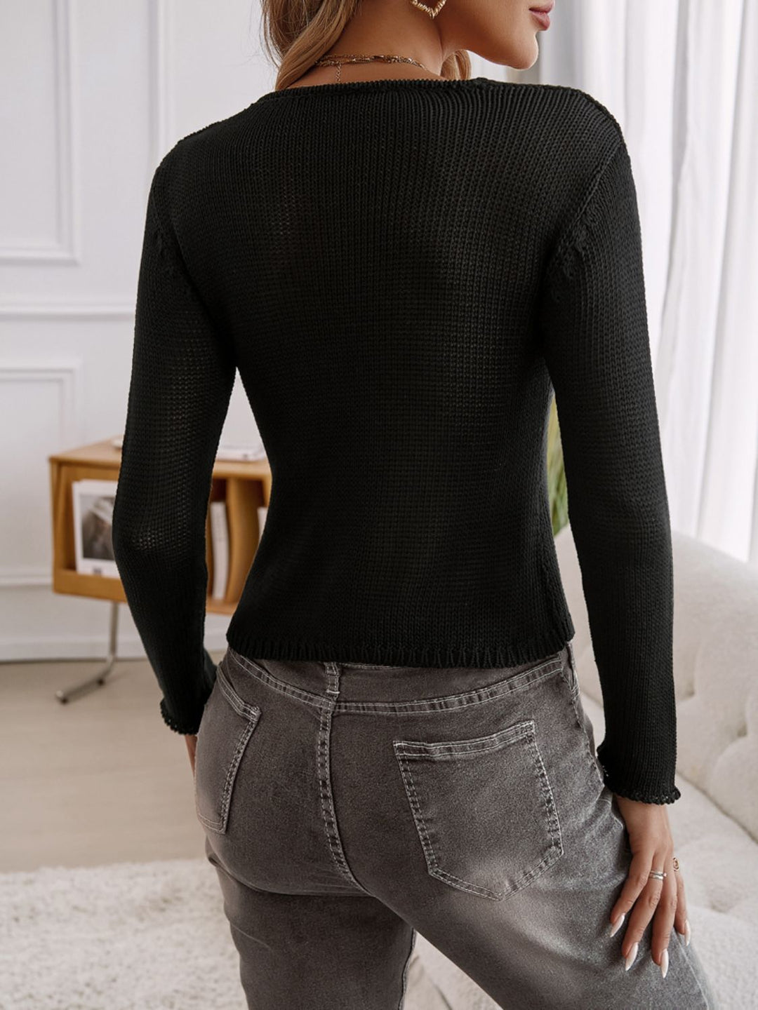 Stilla | Langærmet Kort Cardigan