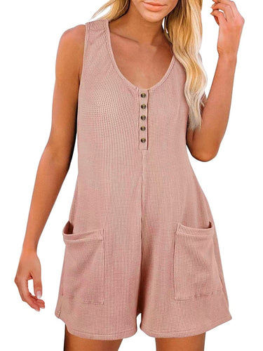 Stilla | Størrelse Lomme Scoop Hals Ærmeløs Jumpsuit