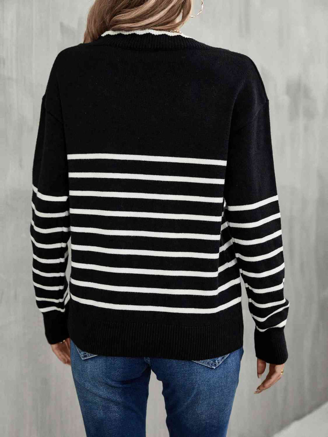 Stilla | V-hals Drop Shoulder Sweater