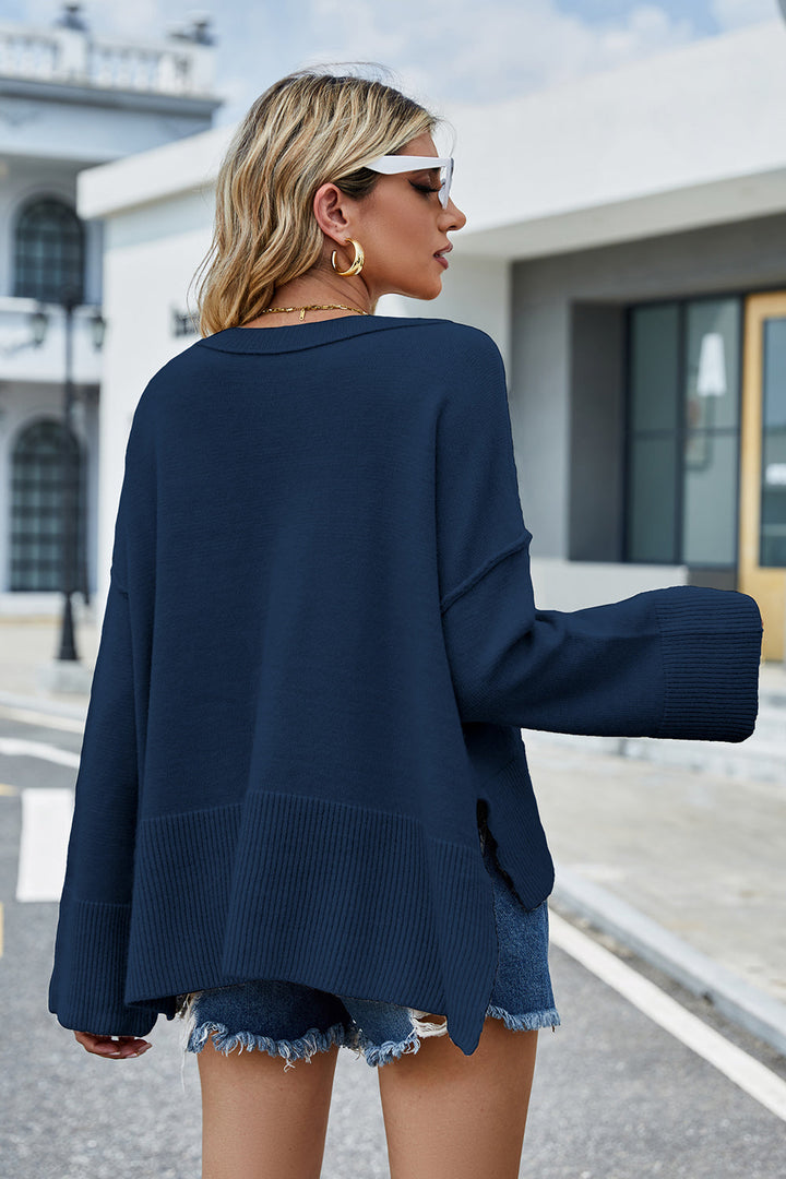 Stilla | Lav Slids Rund Hals Langærmet Sweatshirt
