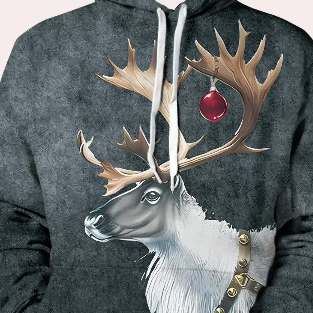 Stilla | Stilfuld Jule Hoodie til Herrer