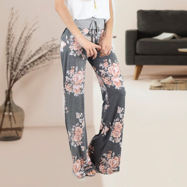 Stilla | Floral Bred Benet Bukser