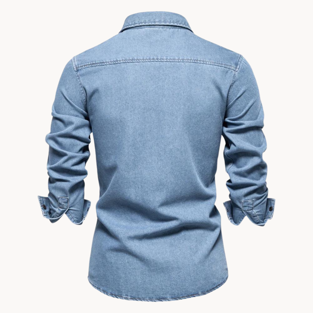 Stilla | Jeansskjorte med Løs Pasform