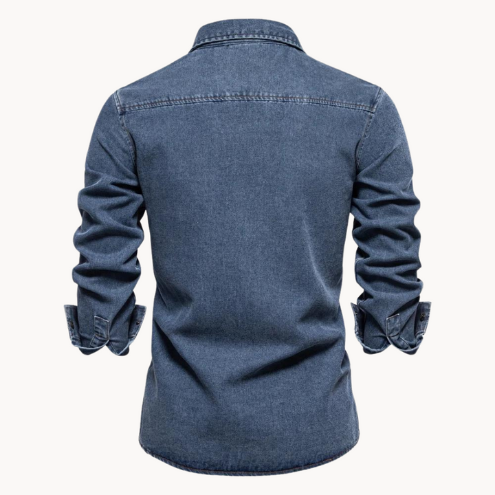 Stilla | Jeansskjorte med Løs Pasform