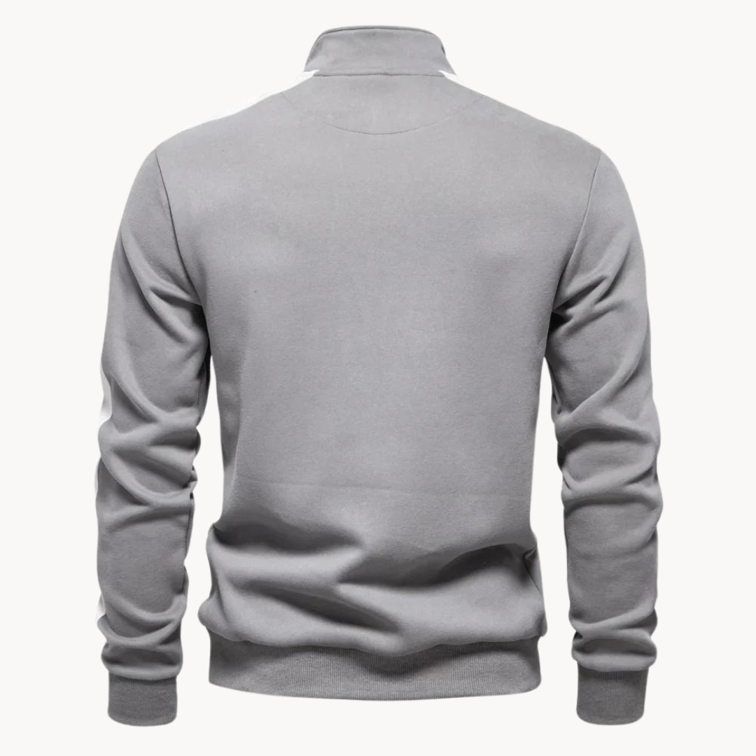 Stilla | Premium Sweater med Kvart Lynlås
