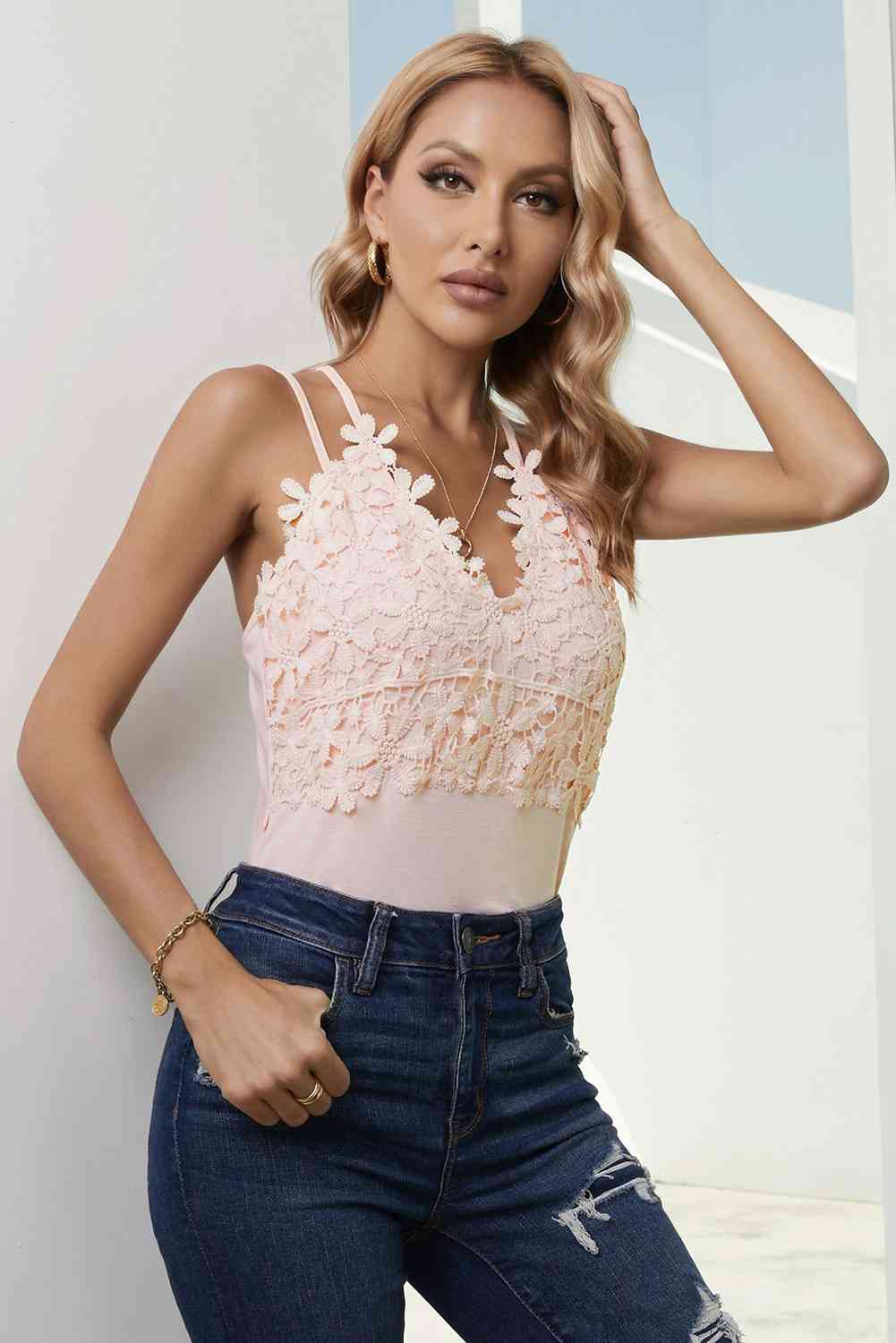 Stilla | Dobbelt Spaghetti Rem Cami Top