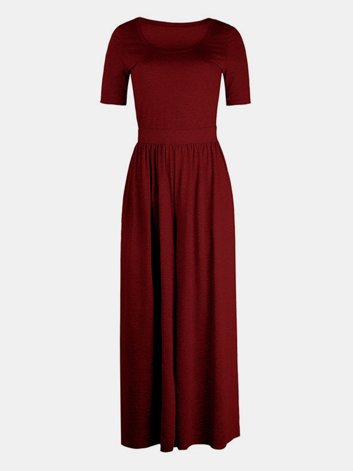 Stilla | Neck Kortærmet Jumpsuit