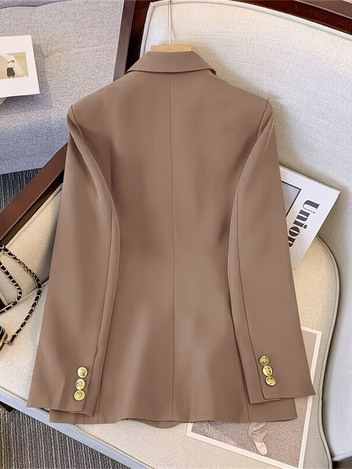 Stilla | Elegant Business Slim Blazer med gyldne knapper Ideel til alle årstider