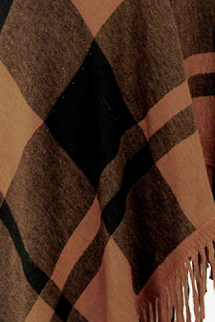 Stilla | Turtleneck Frynse Kant Poncho