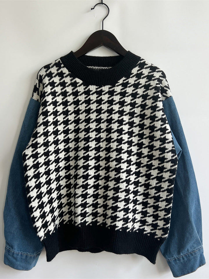 Stilla | Denim Ærme Sweatshirt