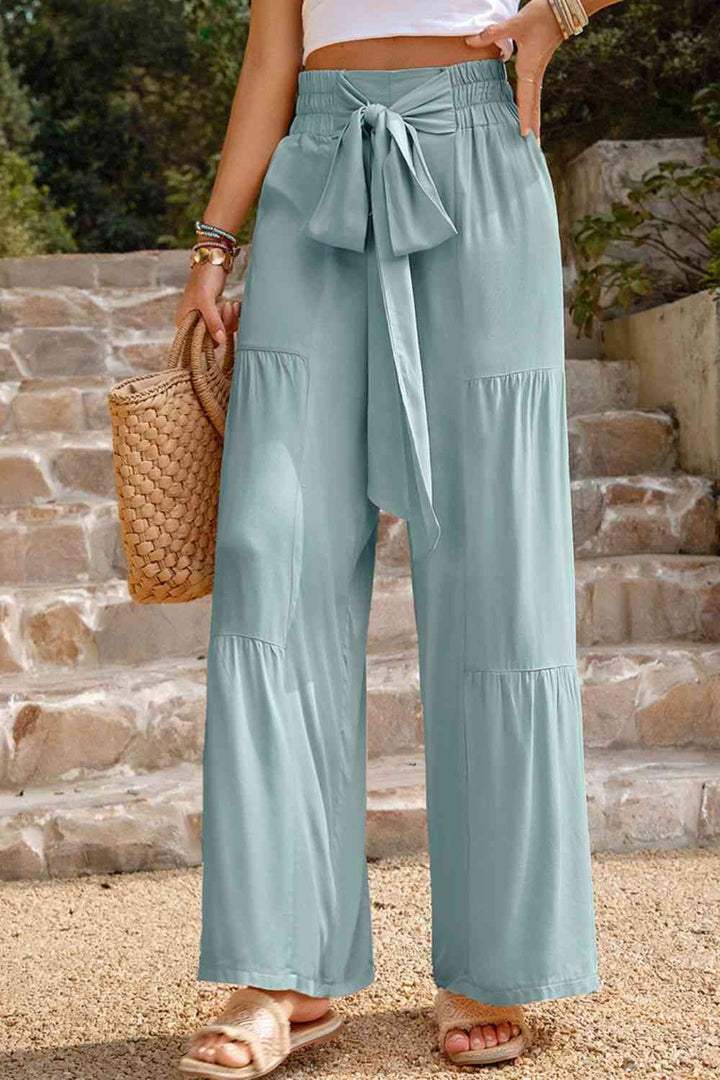Stilla | Front Smocked Tiered Bukser