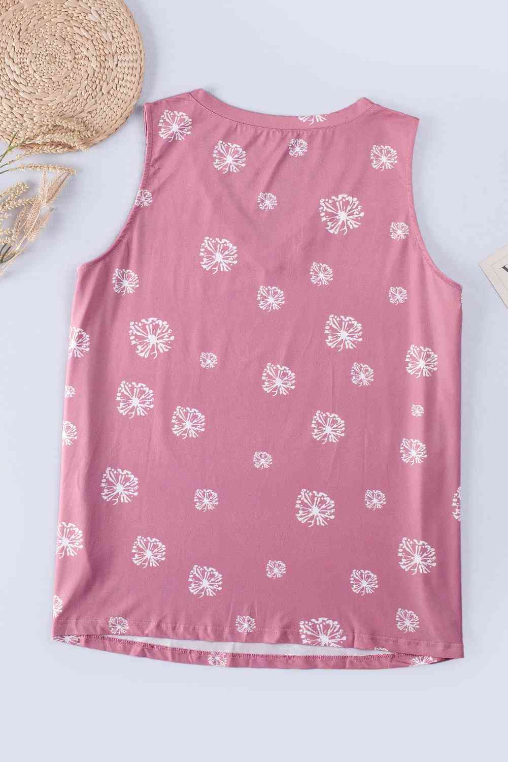 Stilla | Plus Size Printed V-hals Tank