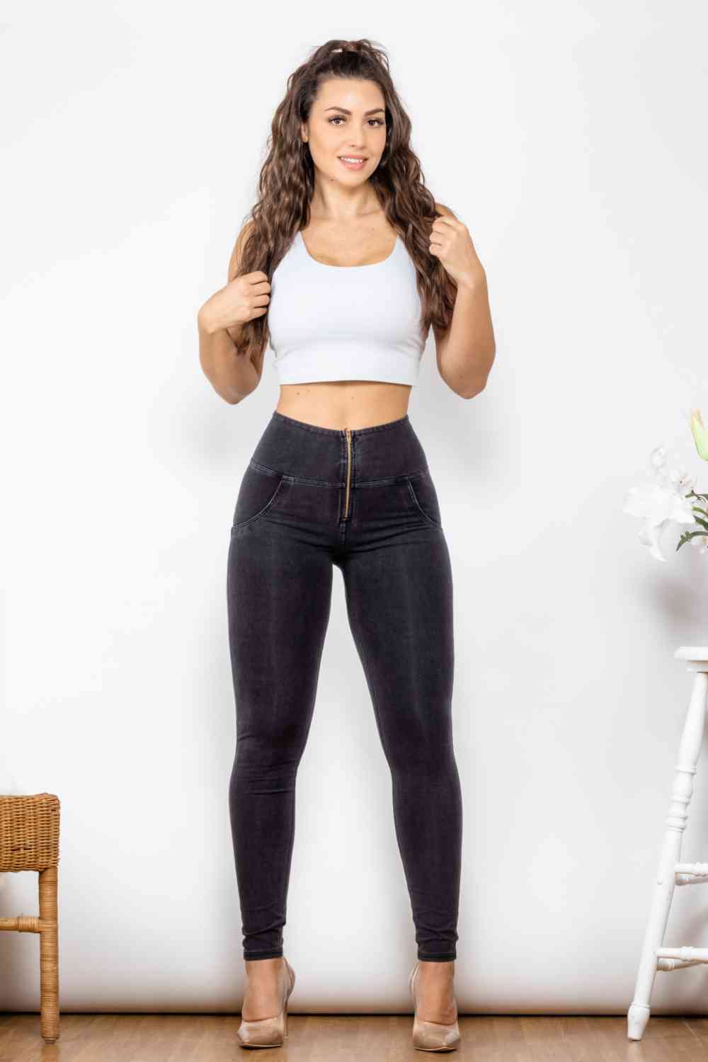 Stilla | Lynlås Lukning Skinny Jeans