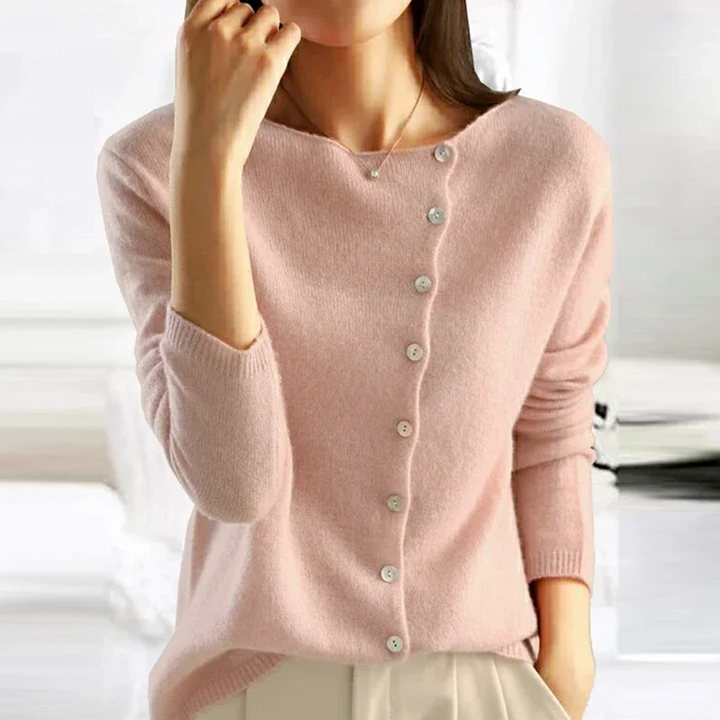 Stilla | Knaplukning rund Hals Cardigan