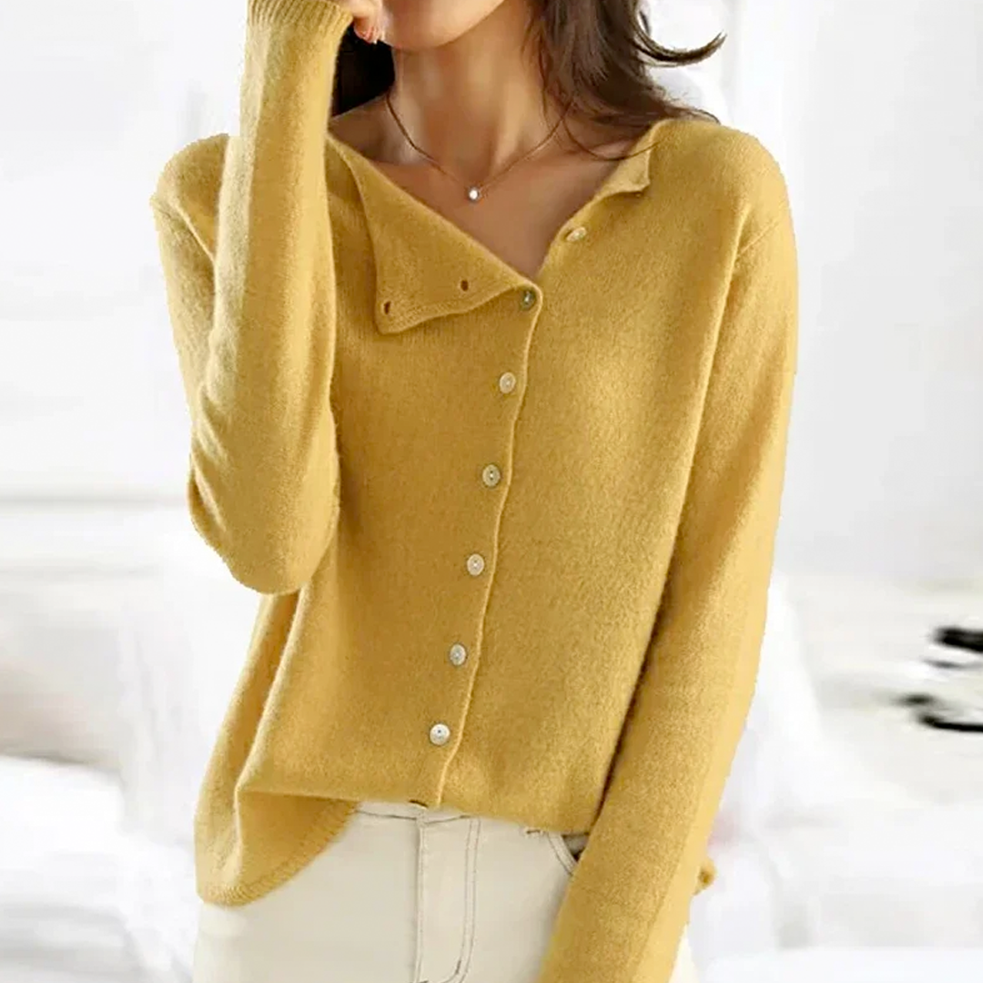 Stilla | Knaplukning rund Hals Cardigan