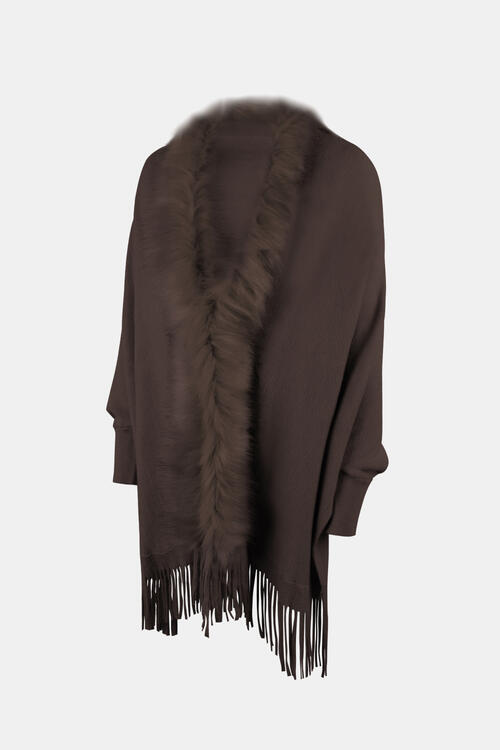 Stilla | Åben Front Langærmet Poncho