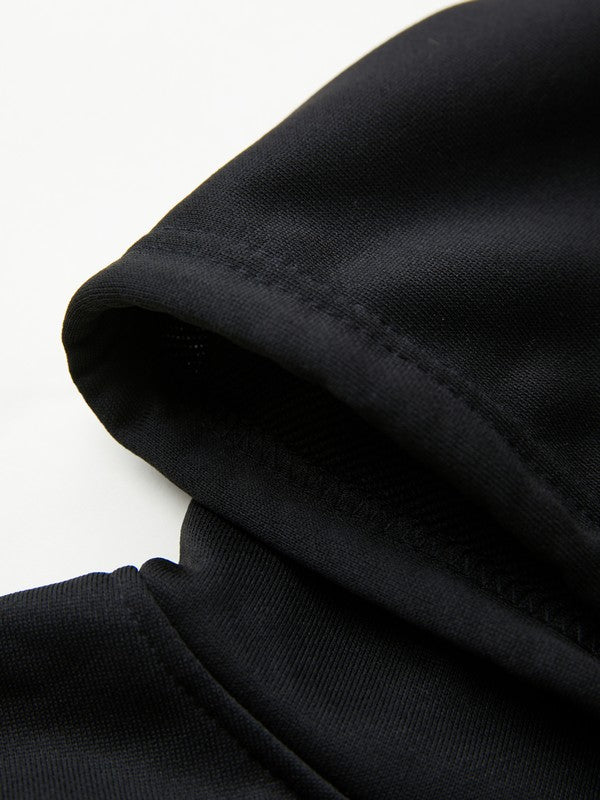 Stilla | Vintage Dødningehovedprint Oversized Hoodie med Lynlås