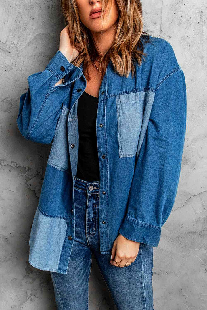 Stilla | Block Snap Denim Jakke