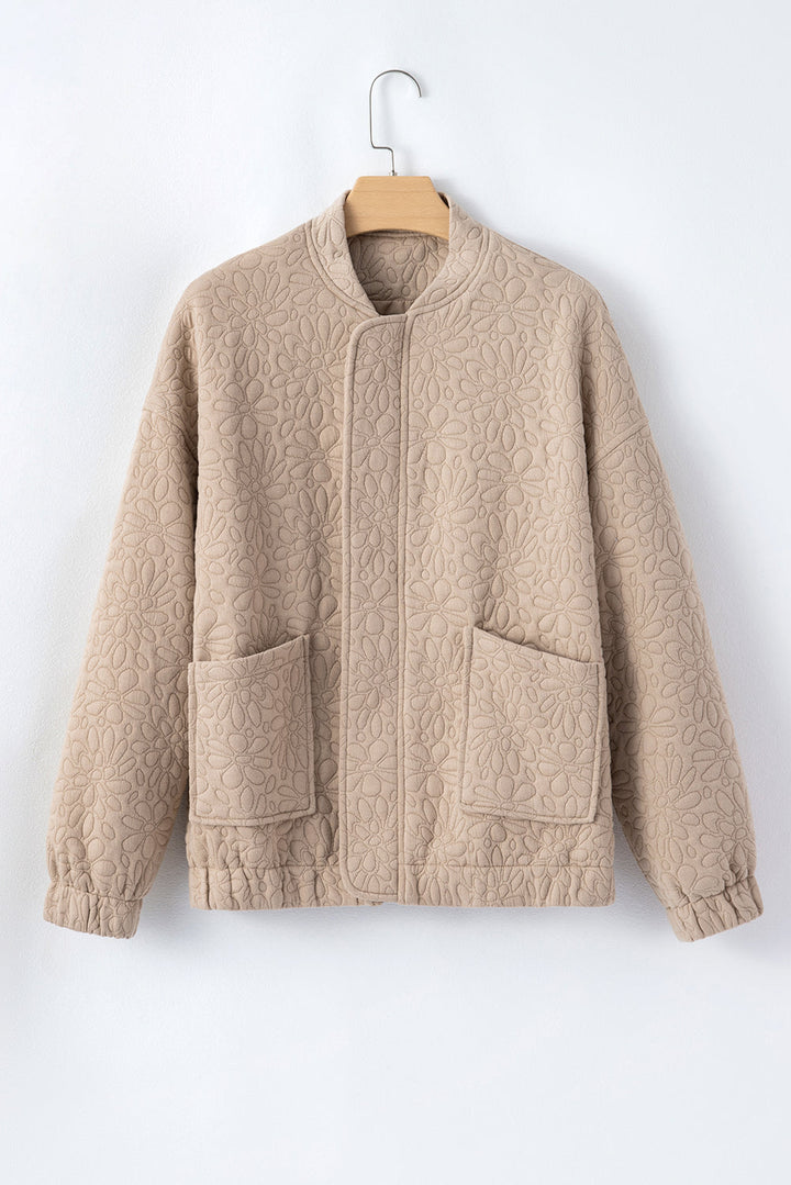 Stilla | Quiltet Jakke med Lynlås Polyester Let & Trendy