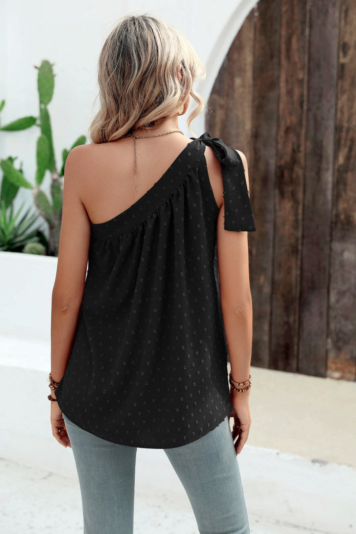 Stilla | Dot Single Shoulder Tank