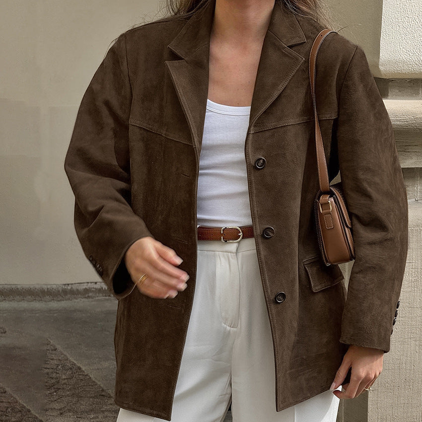 Stilla | Elegant Vest Med Suedes detaljer