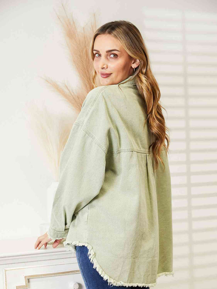 Stilla | Raw Hem Denim Jakke