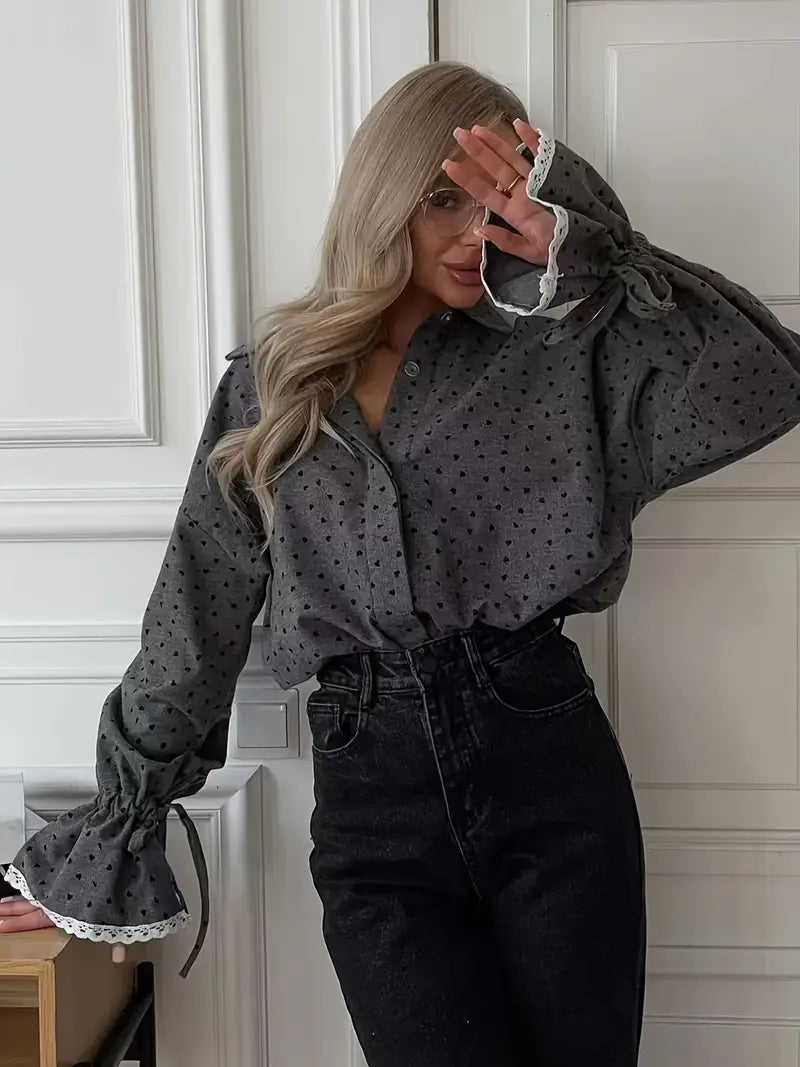 Stilla | Elegant bomulds skjortekjole