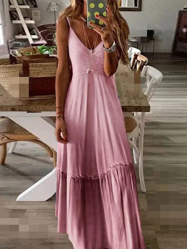 Stilla | Elegante Afslappet Lang Sommerkjole