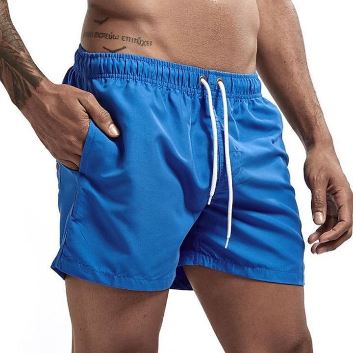 Skovae | Ensfarvede herre strand shorts Hurtigt tørrende