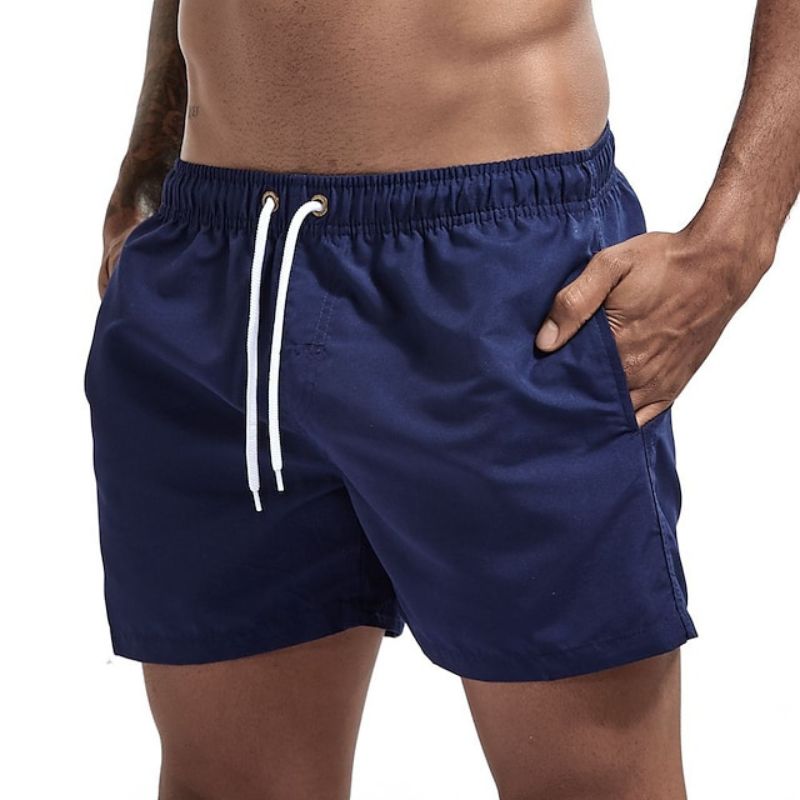Skovae | Ensfarvede herre strand shorts Hurtigt tørrende