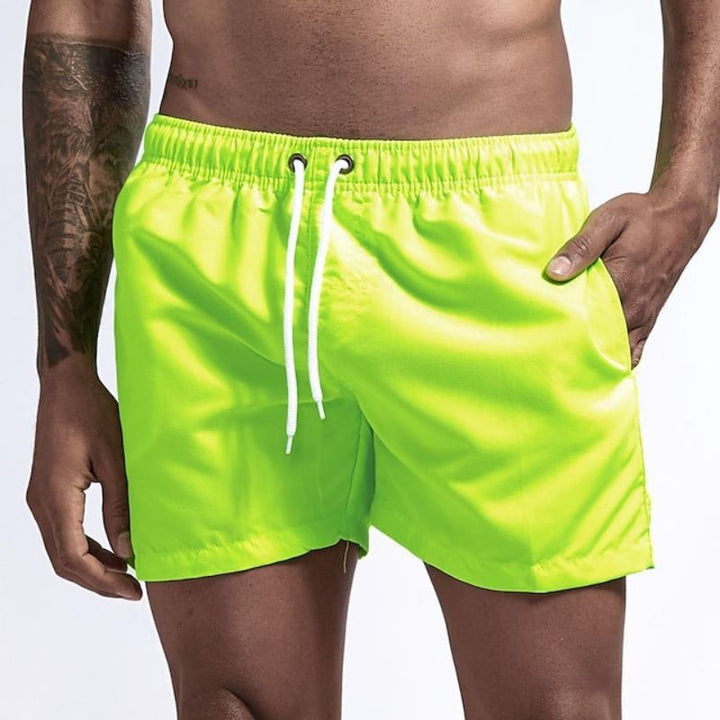 Skovae | Ensfarvede herre strand shorts Hurtigt tørrende