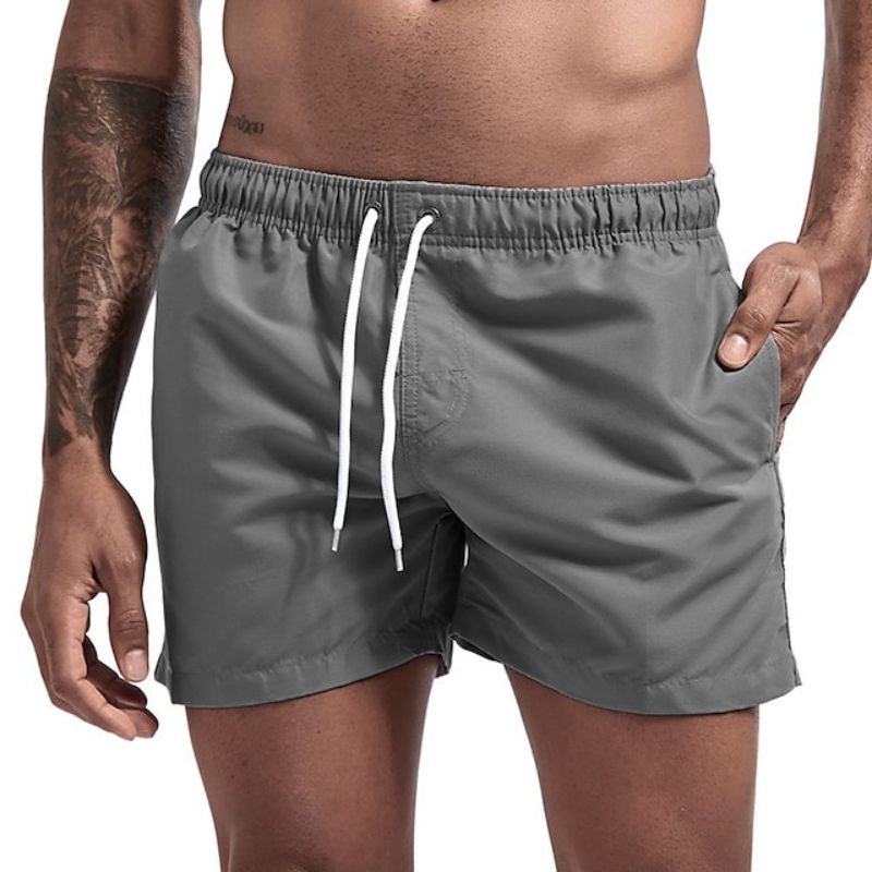 Skovae | Ensfarvede herre strand shorts Hurtigt tørrende