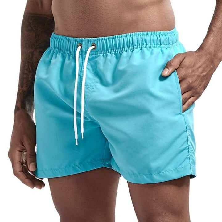 Skovae | Ensfarvede herre strand shorts Hurtigt tørrende