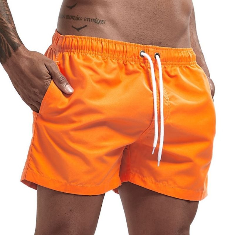 Skovae | Ensfarvede herre strand shorts Hurtigt tørrende