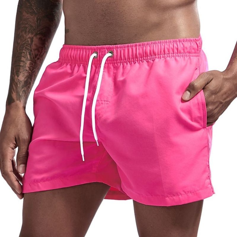 Skovae | Ensfarvede herre strand shorts Hurtigt tørrende