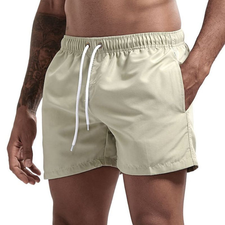 Skovae | Ensfarvede herre strand shorts Hurtigt tørrende