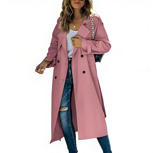 Stilla | Elegant dametrenchcoat med revers og bælte