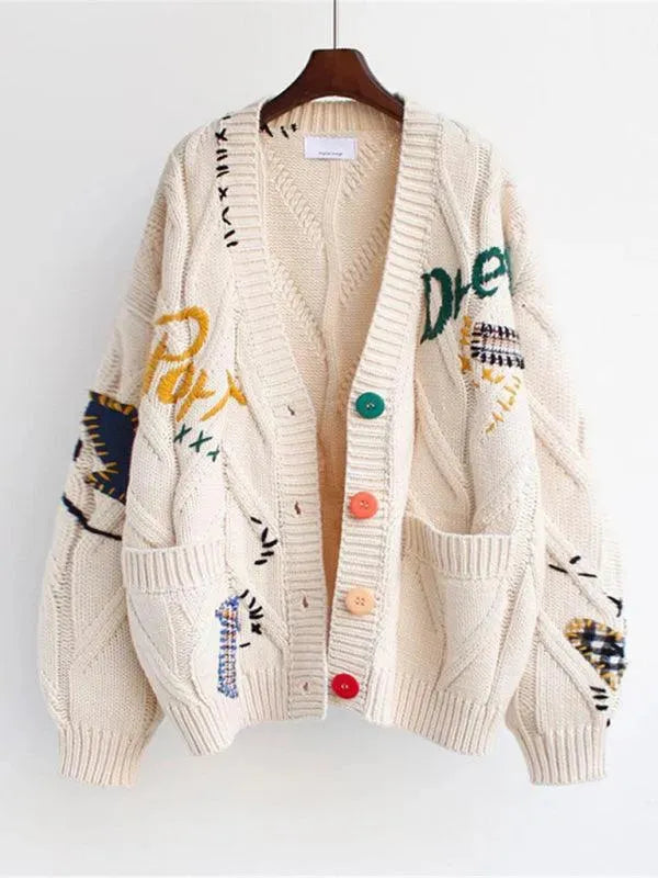 Stilla | Løs Kort Strikjakke Sweater