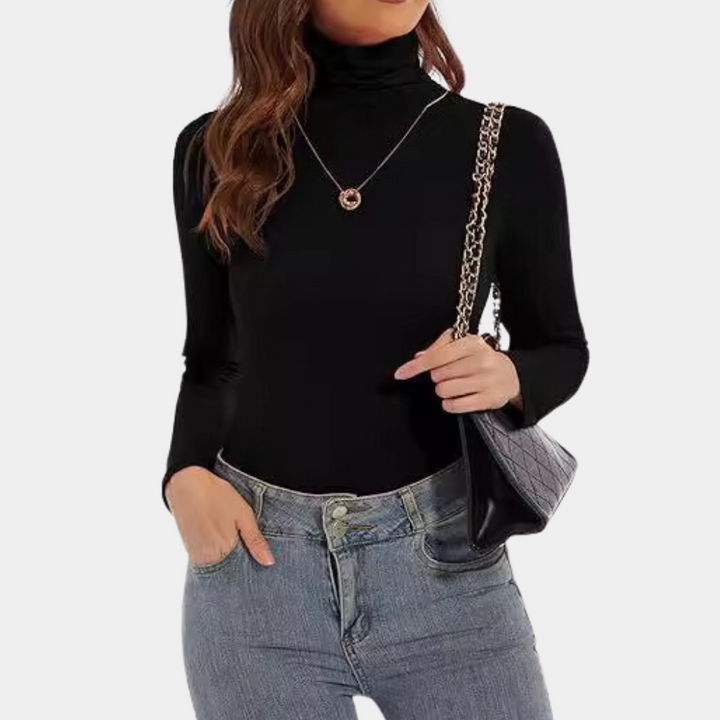 Stilla | Klassisk Turtleneck Skjorte til Damer