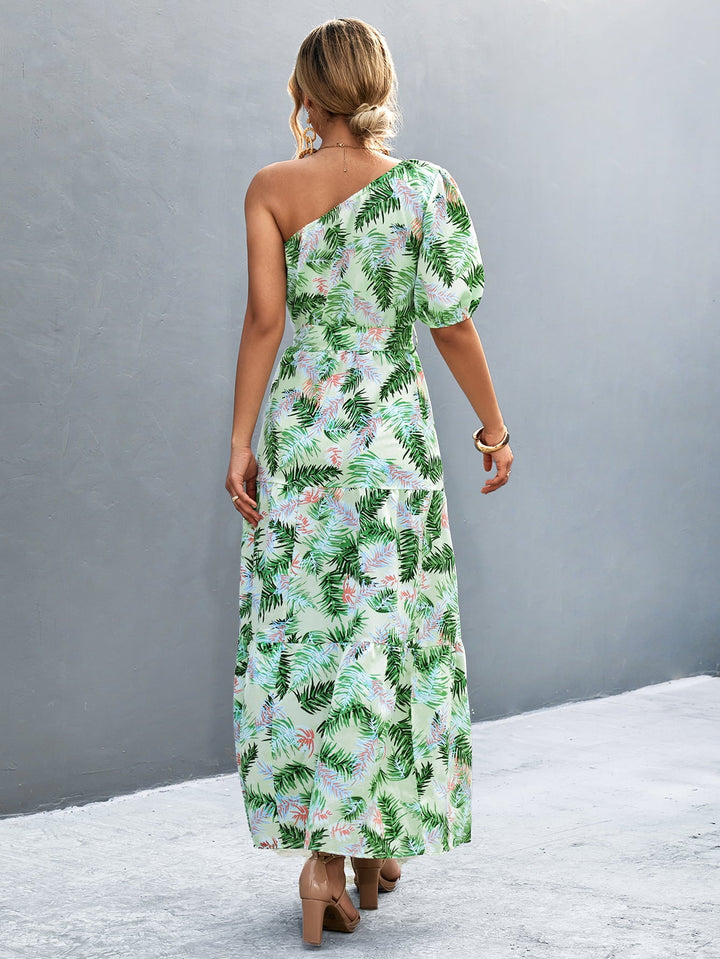 Stilla | Bindebåndtalje One Shoulder Maxi Kjole