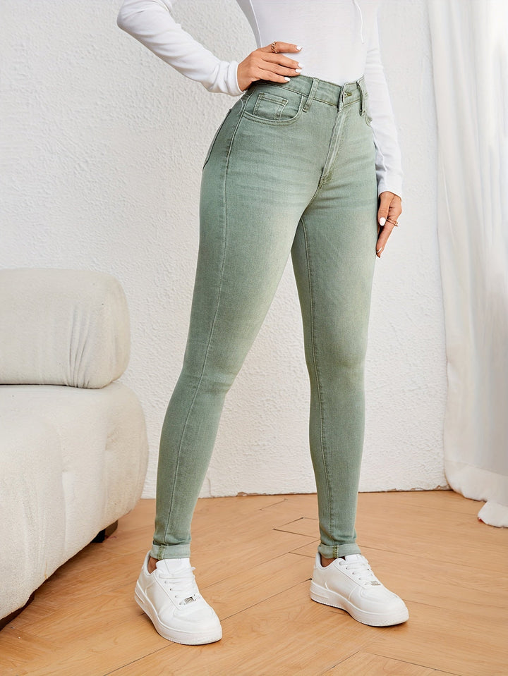 Stilla | Slim Fit Høj Talje Jeans Dame