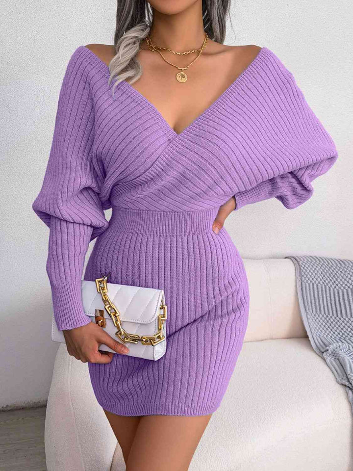 Stilla | Strik Dolman Ærme Sweater Kjole