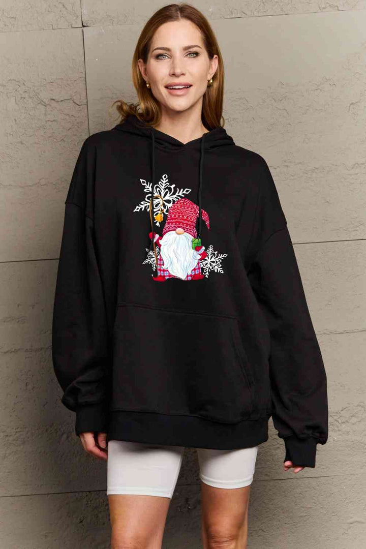 Stilla | Love Full Size Grafisk Hoodie