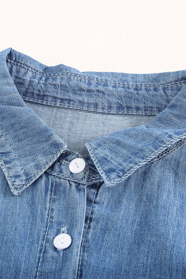 Stilla | Knap-op Krave Denim Top