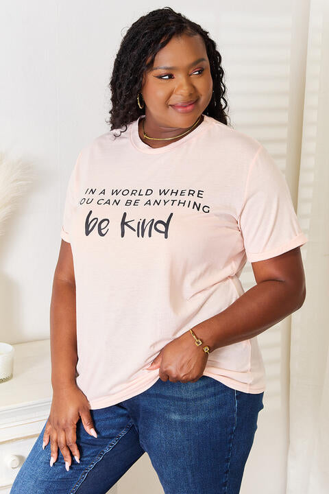 Stilla | Love Slogan Grafik Cuffed T-shirt