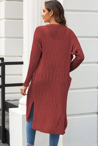 Stilla | Front Slit Cardigan med Lommer