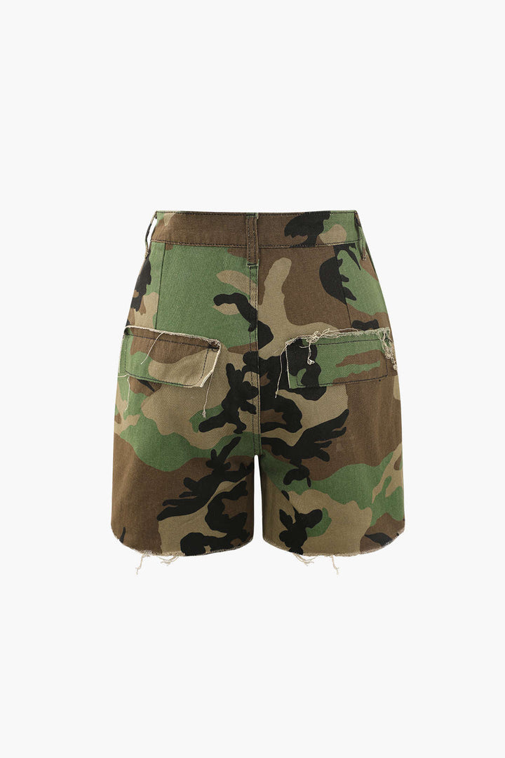 Stilla | Bukser Camo Cargo Revnet Shorts