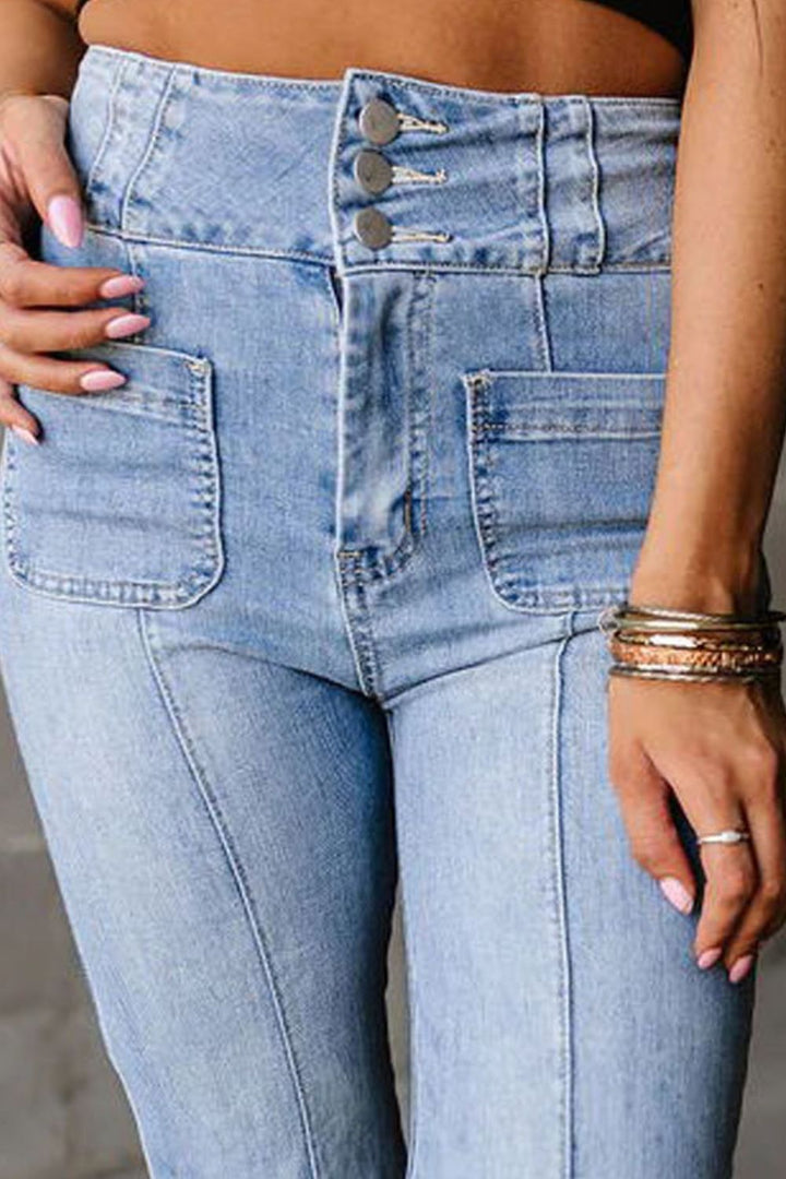 Stilla | Talje Bootcut Jeans