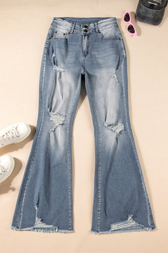Stilla | Raw Hem Bootcut Jeans