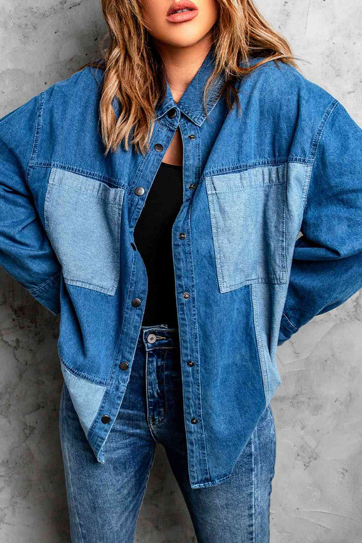 Stilla | Block Snap Denim Jakke